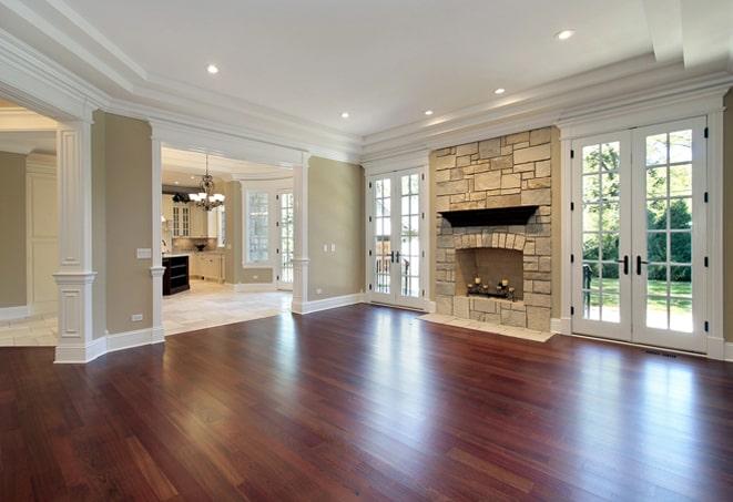 sleek and stylish hardwood floors in a trendy home